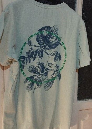 Erkek Gri Baskılı Kısa Kollu Tişört - Görsel 2