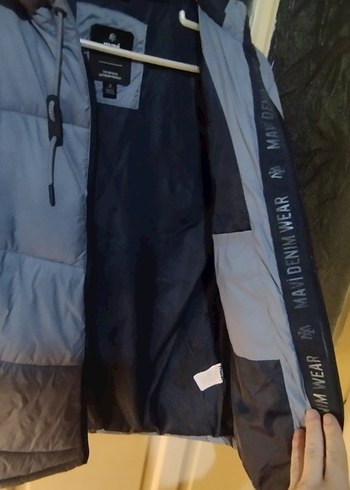 Gri Midi Kadın erkek Kışlık Mont Kapüşonlu - Görsel 2