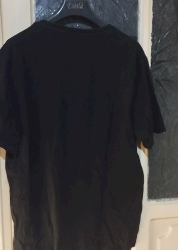 Siyah Baskılı Erkek Tişört - Görsel 2