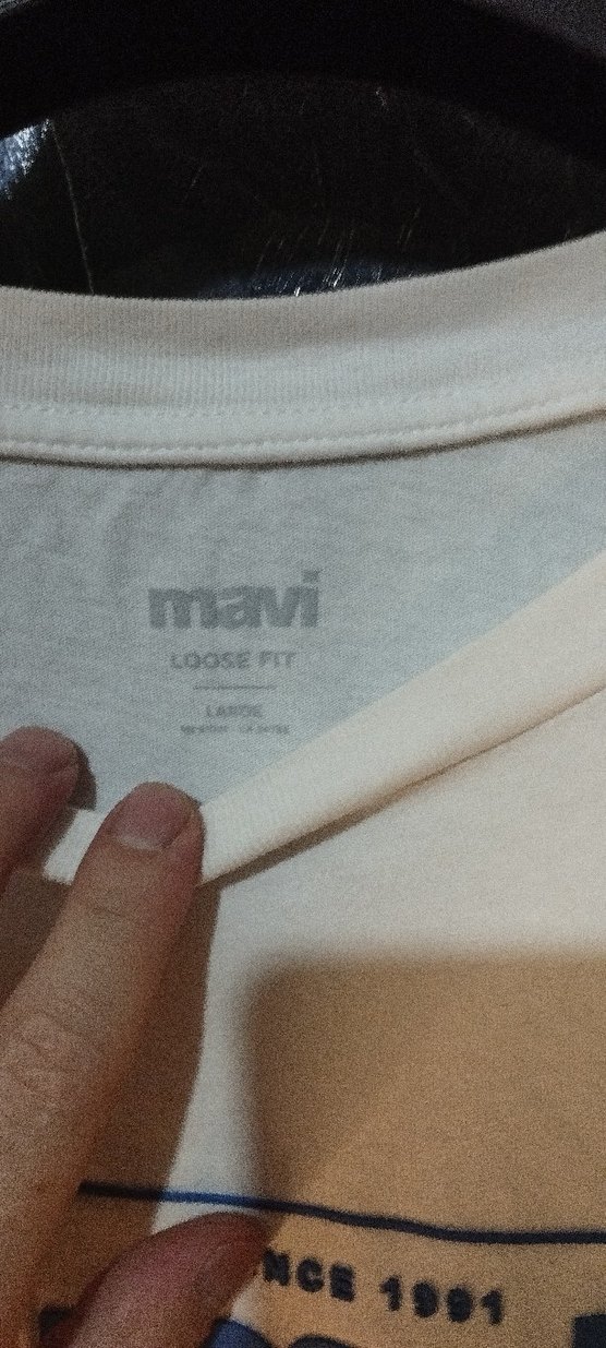 Beyaz Oversize Baskılı Erkek Tişört - Görsel 3