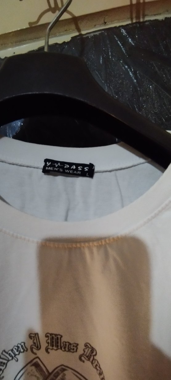 Beyaz Baskılı Erkek Tişört Loose Fit - Görsel 3