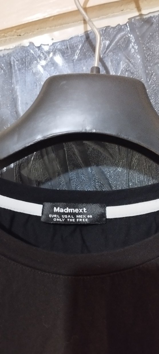 Erkek Siyah Pamuklu Oversize Tişört - Görsel 2