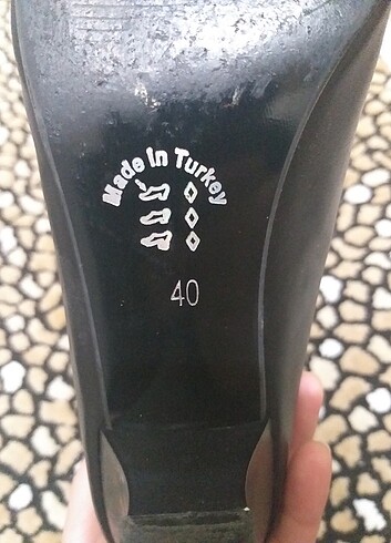 40 Beden siyah Renk Polaris marka 40 numara kadın abiye ayakkabı 