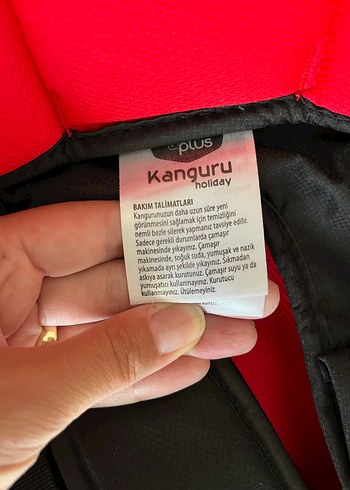 Beden kırmızı Renk Babyplus kanguru / Kırmızı Siyah Bebek Taşıyıcı