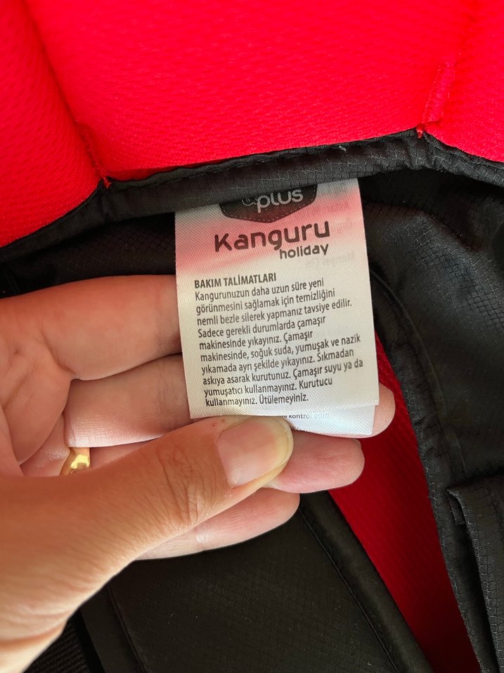 Babyplus kanguru / Kırmızı Siyah Bebek Taşıyıcı - Görsel 3