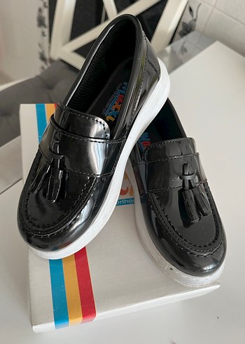 Püsküllü Siyah Erkek Çocuk Ayakkabısı - Görsel 2