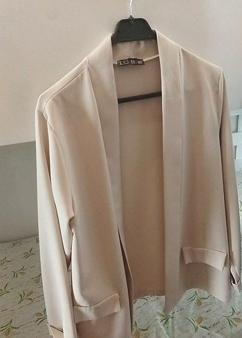 Diğer Bej Uzun Kollu Kadın blazer ceket