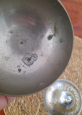 Etnik desenli Bohem Gri ve Turkuaz Tabak Seti - Görsel 5