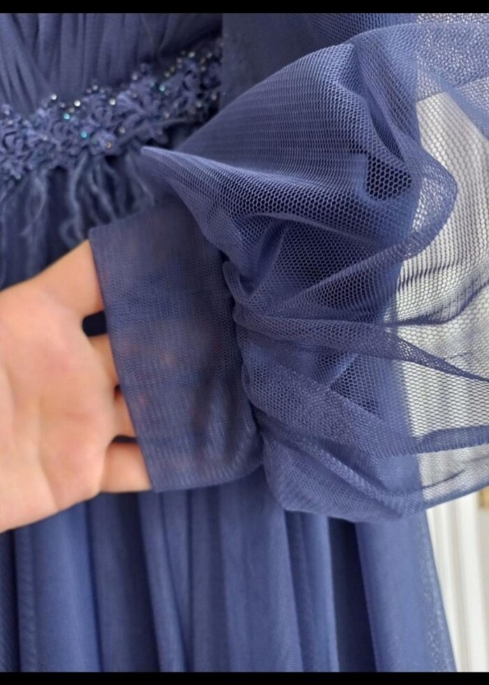 Tesettür abiye elbise - Görsel 4