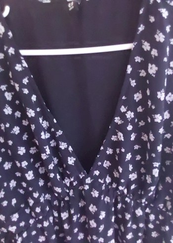xs Beden Siyah Desenli Hamile Bluzu