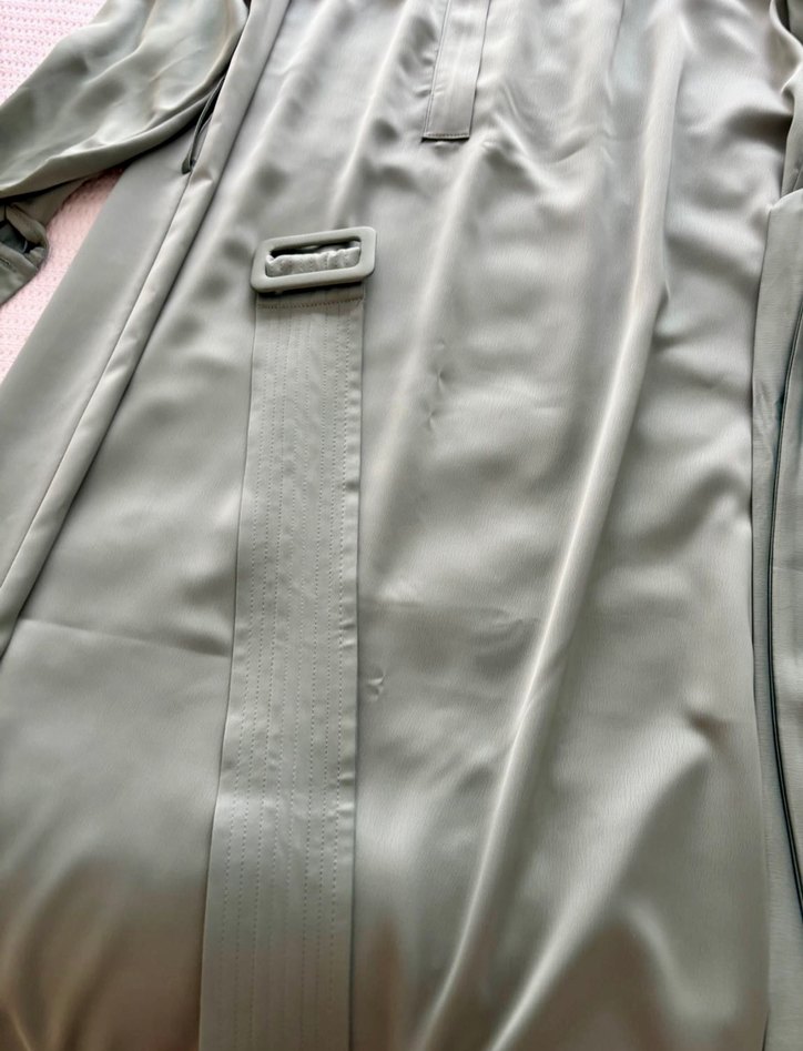 Uzun Kollu Drapeli Saten elbise 1 kez giyildi - Görsel 2