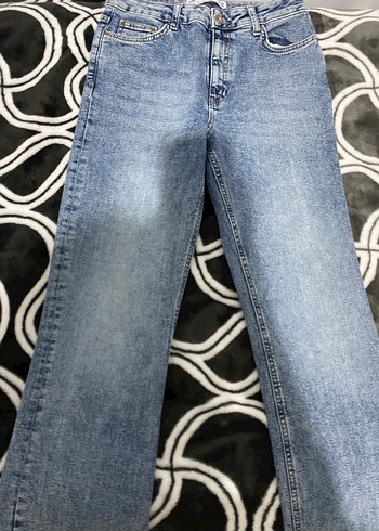 Koton Acik Mavi Yuksek Bel Denim Jean