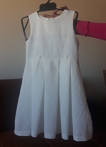 8 yaş beyaz elbise
