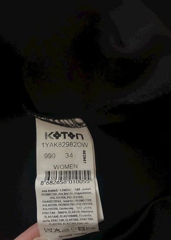 Koton, 34 beden siyah elbise - Görsel 4