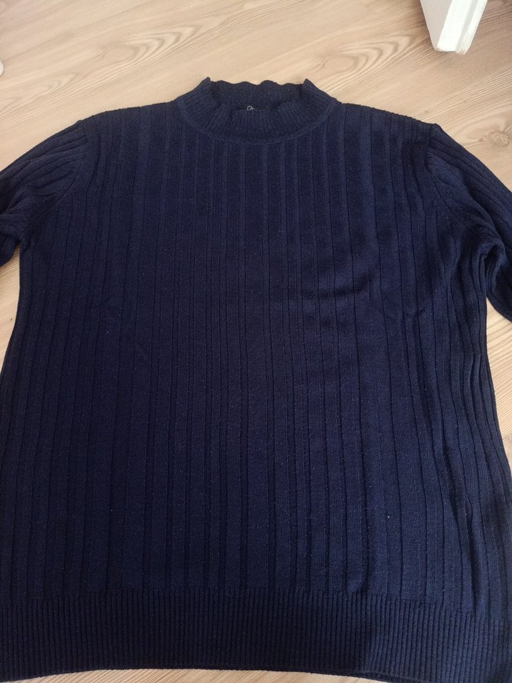 Erkek Lacivert Boğazlı Triko Kazak - Görsel 2