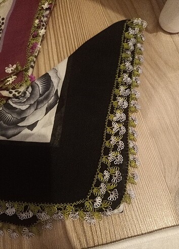 Üç adet iğne oyası yazma  - Görsel 2