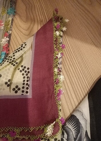 Üç adet iğne oyası yazma  - Görsel 3