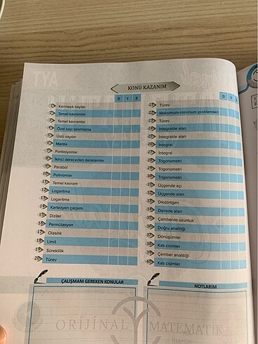  Orijinal Matematik Ayt 12 li Deneme Sınavı
