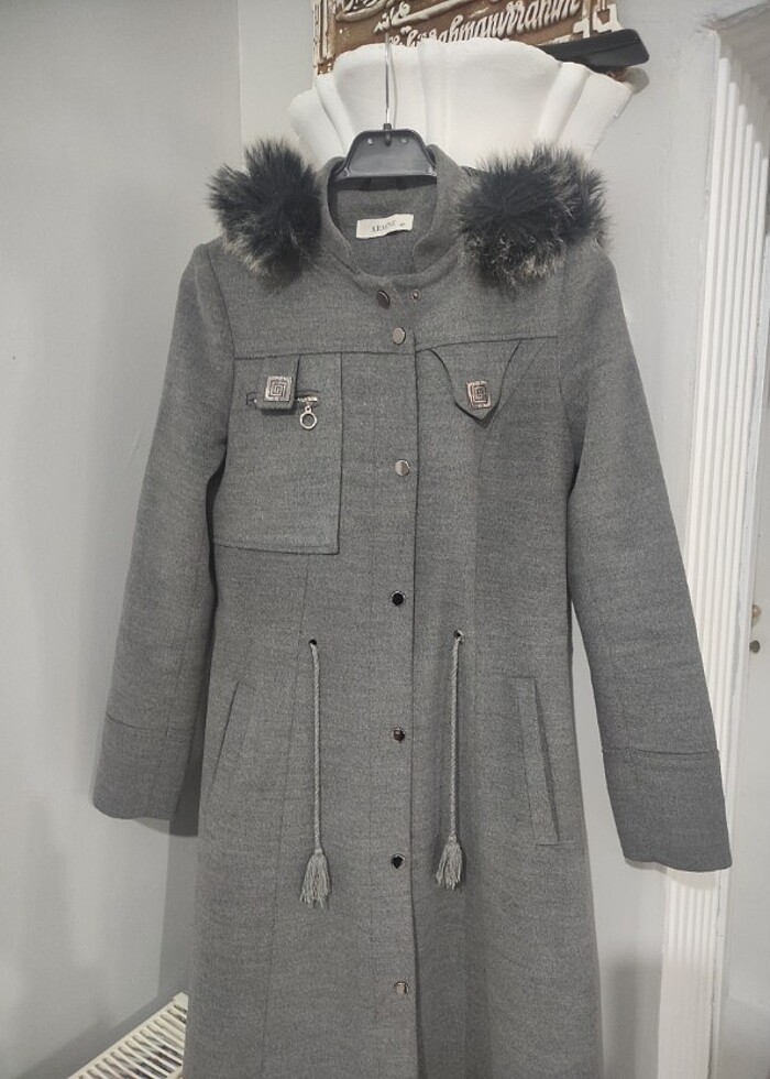 Armine kaşe kaban  - Görsel 2