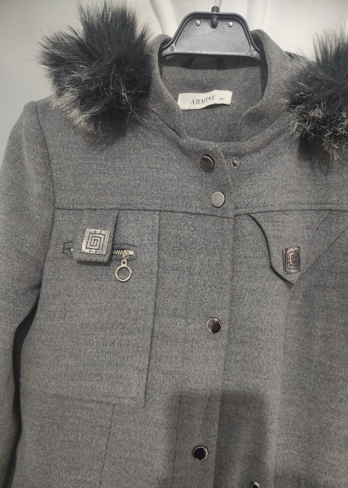 Armine kaşe kaban  - Görsel 3