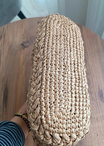 Beden camel Renk Mango model el yapımı çanta