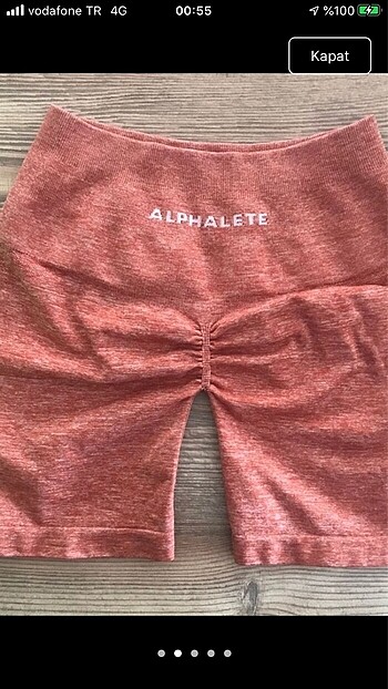 Alphalete Büzgülü Push Up Biker Modelleri