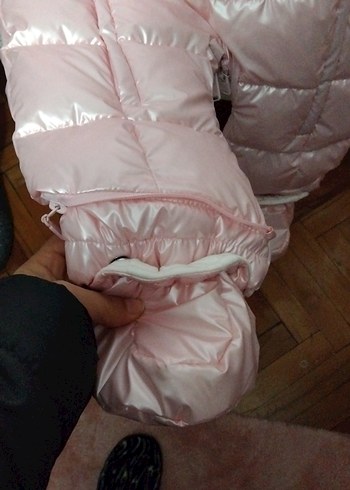 Pembe Bebek Kız Tulumu Fermuarlı - Görsel 4