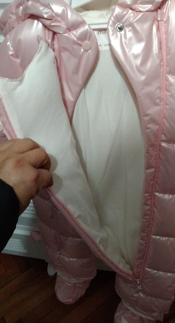 Pembe Bebek Kız Tulumu Fermuarlı - Görsel 5