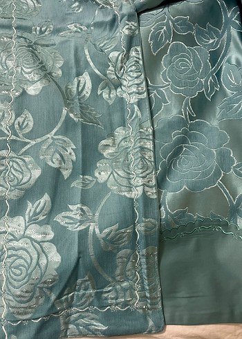 çok özel tasarım premium dantelli el emegi Turkuaz pike Takımı - Görsel 8