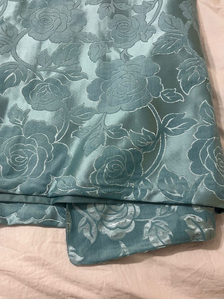 çok özel tasarım premium dantelli el emegi Turkuaz pike Takımı - Görsel 3