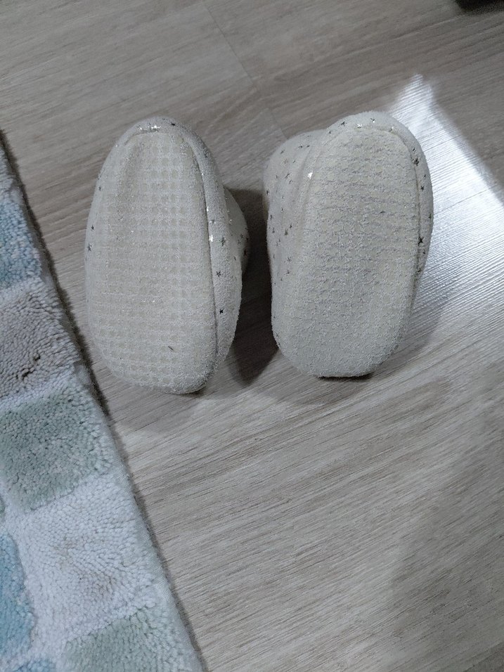 Kız Çocuk Gri Örgü Sıcak Ev Terliği - Görsel 2