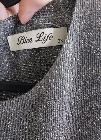 Gri Simli 38 beden Abiye - Görsel 7
