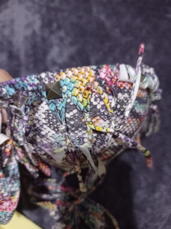 Renkli Yılan Desenli Mini Bikini Takımı - Görsel 2