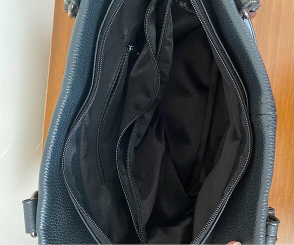  Beden siyah Renk Deri çanta
