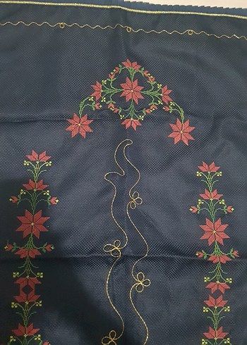 Klasik Nakışlı Siyah El İşi namazlık - Görsel 2