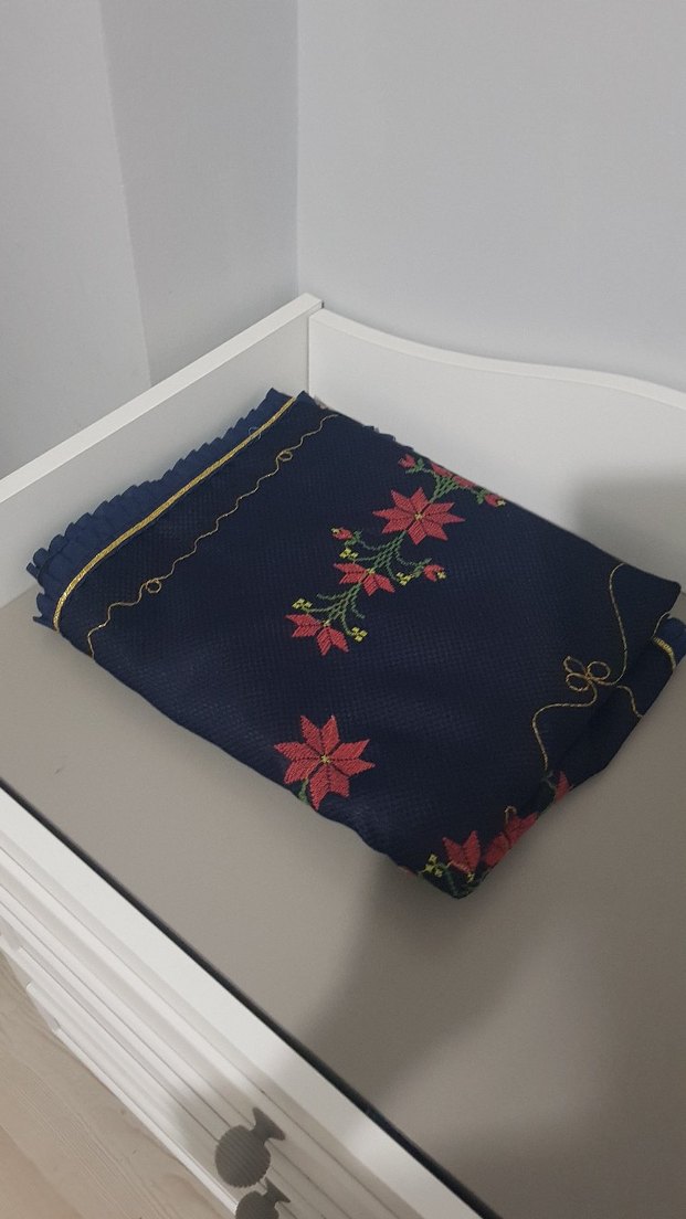 Klasik Nakışlı Siyah El İşi namazlık - Görsel 3