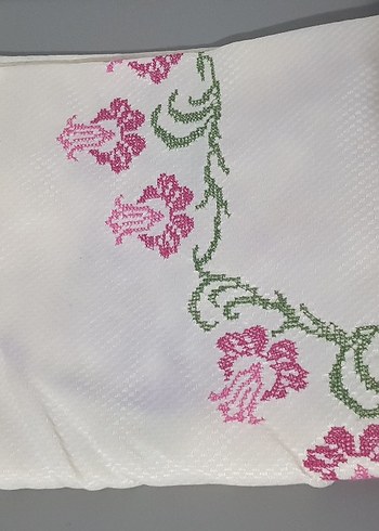 Nakışlı Beyaz namazlık - Görsel 3