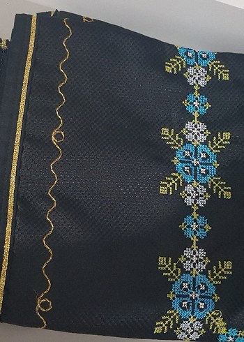 Çiçek desen el İşlemeli namazlık - Görsel 3