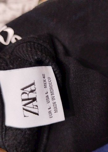 Diğer Siyah Baskılı Fermuarlı Kadın Sweatshirt