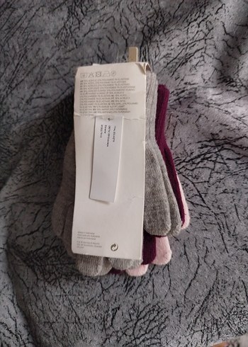 H&M Kız Çocukları İçin 3 adet Örme Eldiven