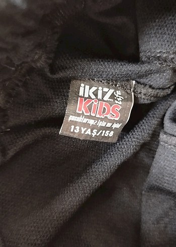 12-13 Yaş Beden çocuk Lacivert Bol Kesim Midi Kot Pantolon