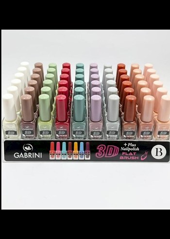 Gabrini 3D Çok Renkli Oje Seti