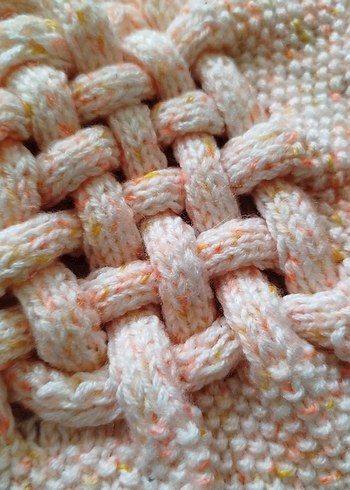 Bohem Çok Renkli Örgü çocuk atkı - Görsel 4