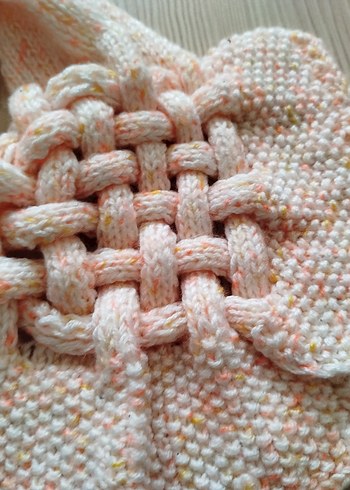 Bohem Çok Renkli Örgü çocuk atkı - Görsel 5