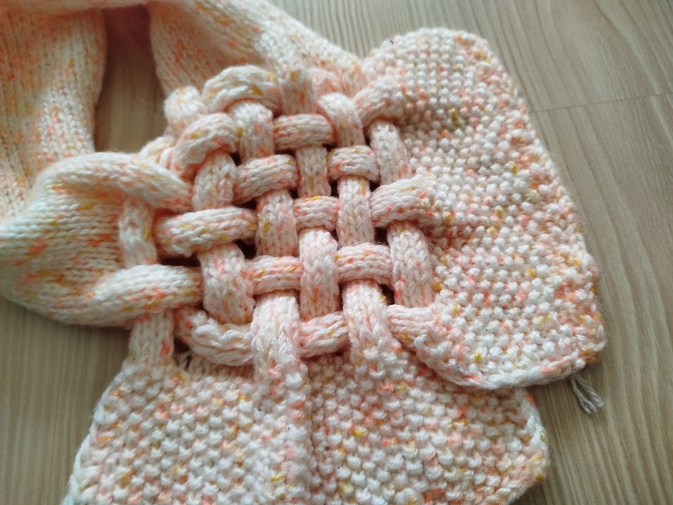 Bohem Çok Renkli Örgü çocuk atkı - Görsel 5