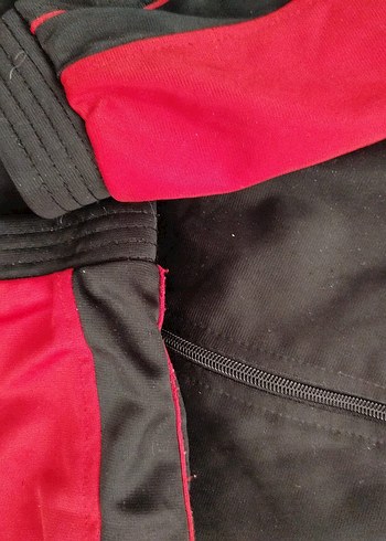 Kırmızı Siyah Fermuarlı Erkk Eşofman Takımı - Görsel 4