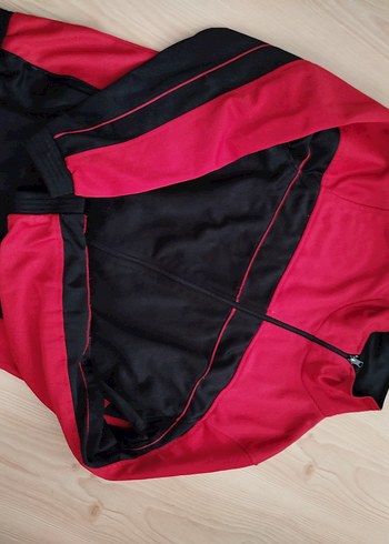 Kırmızı Siyah Fermuarlı Erkk Eşofman Takımı - Görsel 6