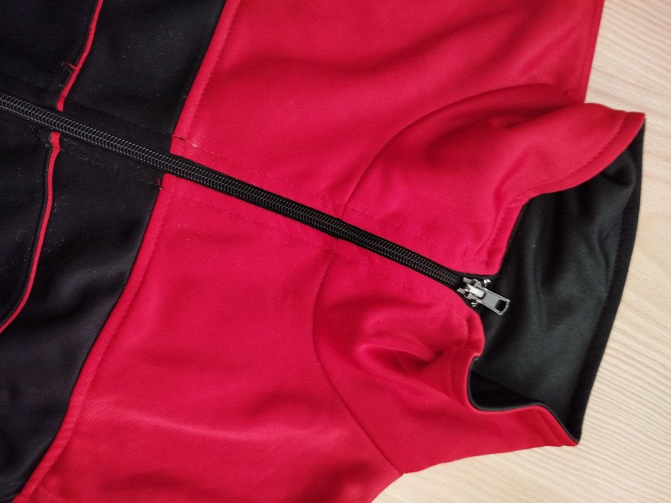 Kırmızı Siyah Fermuarlı Erkk Eşofman Takımı - Görsel 5