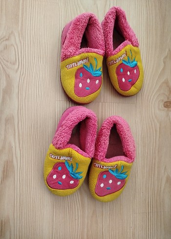 Nakışlı Bohem Kız Çocuk Sıcak Terlik - Görsel 3