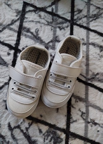 Kız Çocuk Beyaz Cırtlı Spor Ayakkabı - Görsel 5